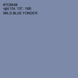 #7C89A8 - Wild Blue Yonder Color Image